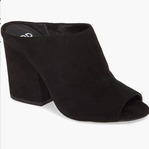 NWOT BP Gretta Black Block Fall Slide Sandal Women’s Size 7.5